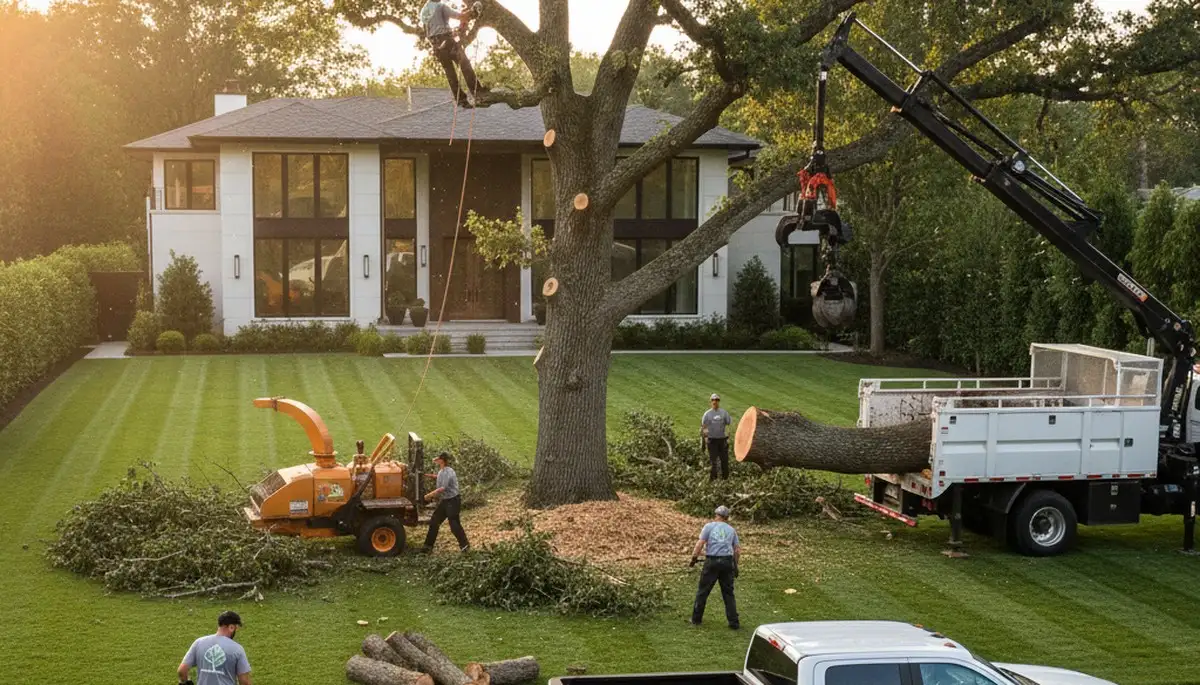 Professional lawn and tree service in Kissimmee FL maintaining healthy green yards year-round