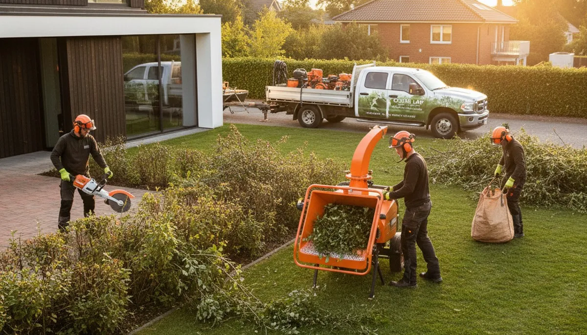 Professional shrub removal service in Kissimmee FL clearing overgrown bushes and yard debris