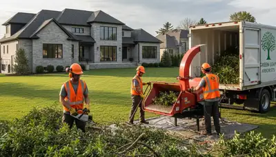 Professional shrub removal service in Kissimmee FL clearing overgrown bushes and yard debris