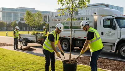 Arborists planting new trees in Kissimmee FL for storm-resistant landscaping by Chop Chop Tree